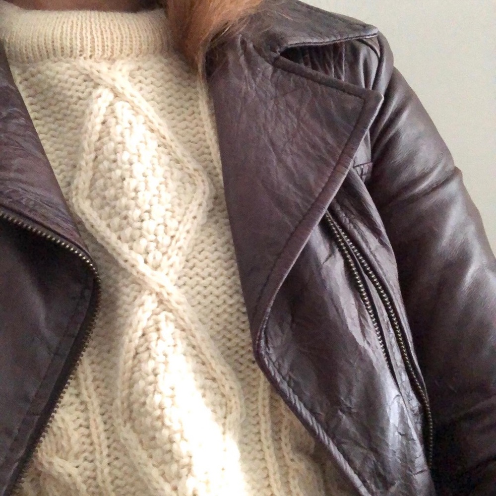 Irish wool fisherman sweater